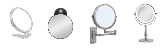 Spejle med forstørrelse