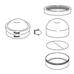 Bloklup 1,8�/⌀65mm - m/f�ringslinje 
