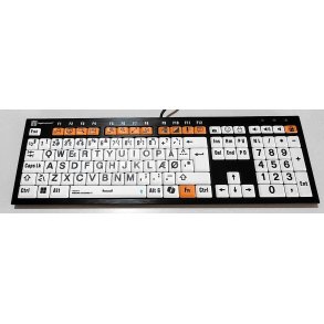 Windows tilg�ngeligheds-tastatur, sort p� hvid