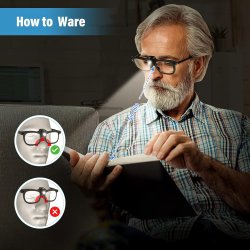 Lsebrille 3dpt. med LED Lys