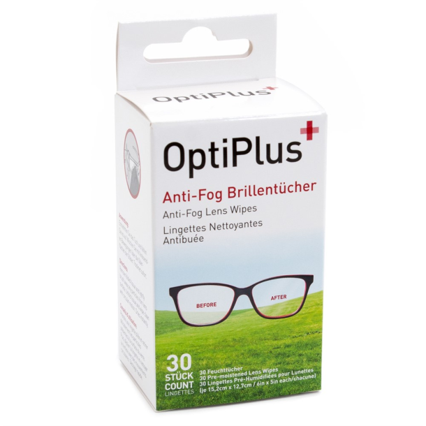 Forstad Intens permeabilitet OptiPlus anti-dug-servietter 30stk. - Tilbehør til briller - Lysoglup ApS