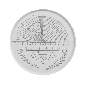 Prcisionsmleskala til lngder, vinkler og diametre