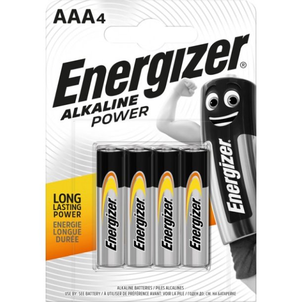 Energizer 1,5V - AAA Batterier 4 stk 