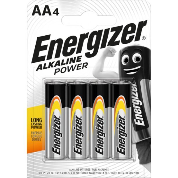 forestille Fortære Udfordring Batterier, alkaliske, størrelse AA, 4 stk. - Lys og lup
