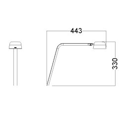 Motus Table m. bordbøsning - Hvid