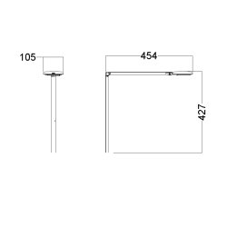 Motus Flat m. bordbøsning - Hvid