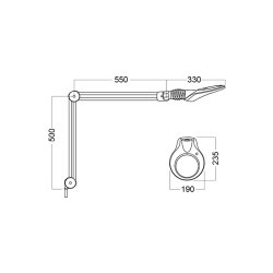 KFM LED ESD luplampe 3 dpt