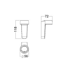 Motus Table/Flat vgbeslag - Sort
