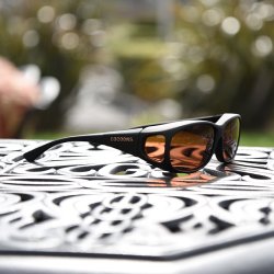 Cocoons Slim Line solbrille (M) sort/kobber