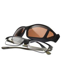 Cocoons Wide Line solbrille (ML) sort/kobber