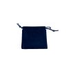 Imiteret ruskindspose 85x85mm inkl. sn�re - M�rkebl�