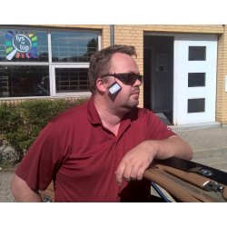 MaxProtect str. XL, sort stel med 75% filterglas