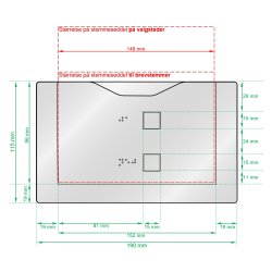 Skabelon til ja/nej-stemmeseddel