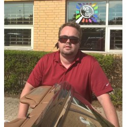 MaxProtect str. M, sort stel med 65% filterglas