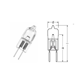 OSRAM 64250 HLX Halogen - 20W, 6V, G4