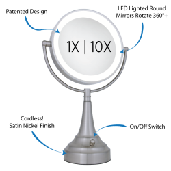 Zadro LED Bordspejl &#8960;23cm, 10/1