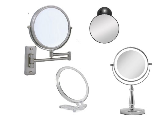 Spejle med forstørrelse